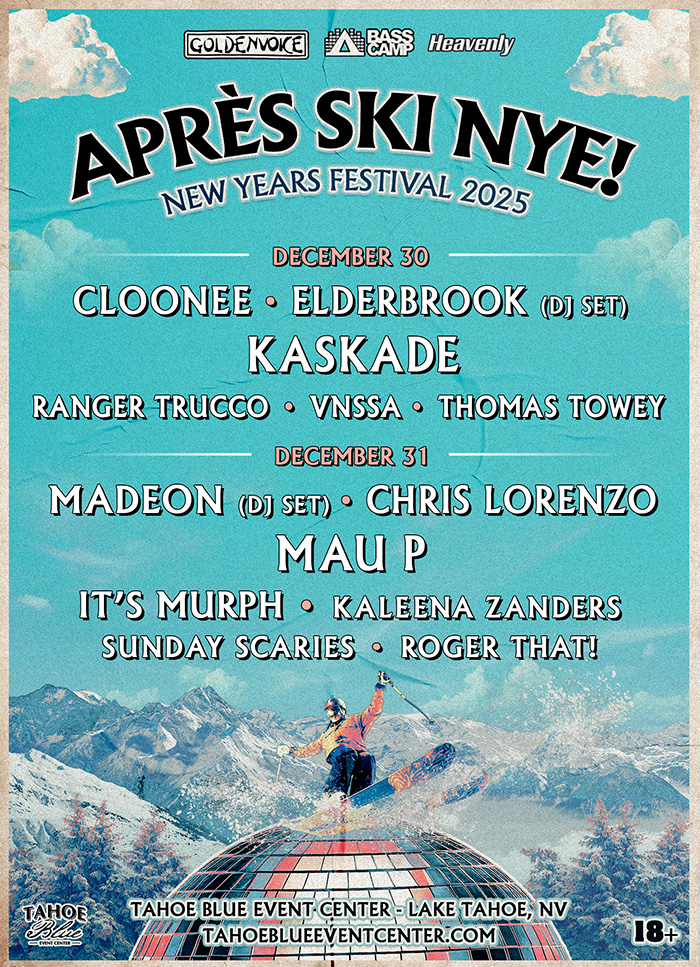 APRES Ski NYE Lineup Poster